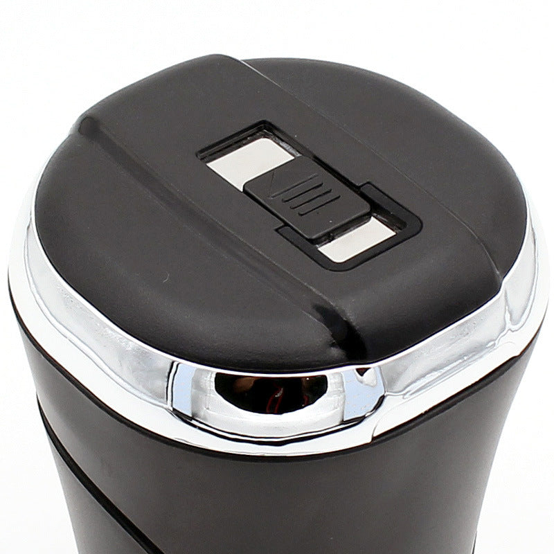 The "No-Fire, No-Foul, Rechargeable Car Trash Can with a Fancy Lid and Disco Light for Smokeless Shenanigans!