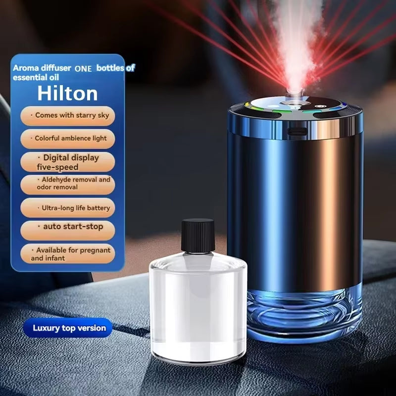 The "Scent-sational Car Perfume Machine: Level 5 Mood Booster with USB Power for Your Ride's Aromatic Adventure!