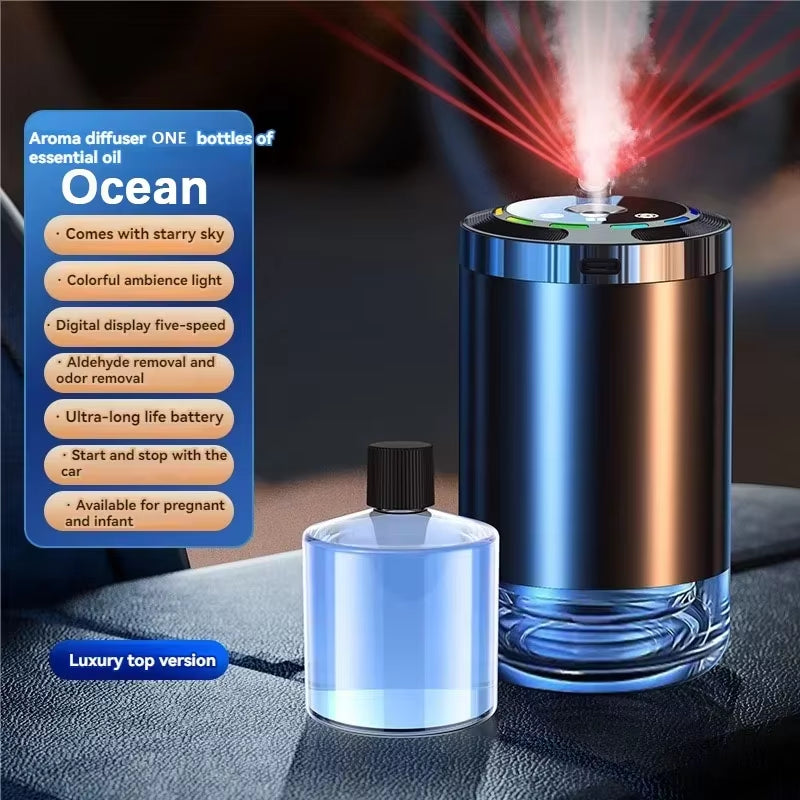 The "Scent-sational Car Perfume Machine: Level 5 Mood Booster with USB Power for Your Ride's Aromatic Adventure!