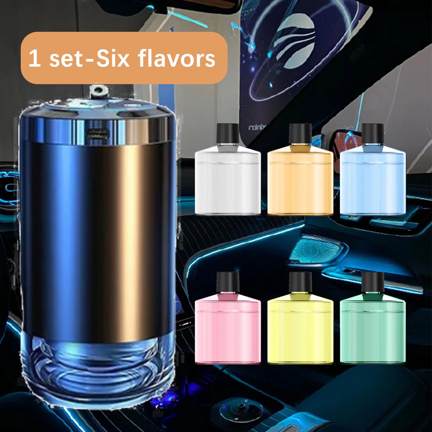 The "Scent-sational Car Perfume Machine: Level 5 Mood Booster with USB Power for Your Ride's Aromatic Adventure!