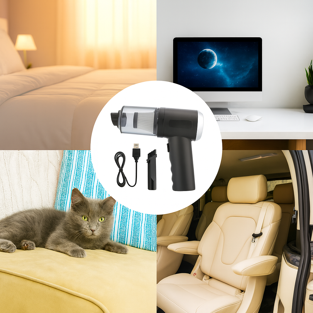 Clearance_Wireless Car Vacuum Cleaner Strong Cordless Cleaner Suction Handheld Auto Vacuum Home&Car Dual Use MiniVacuum Cleaner