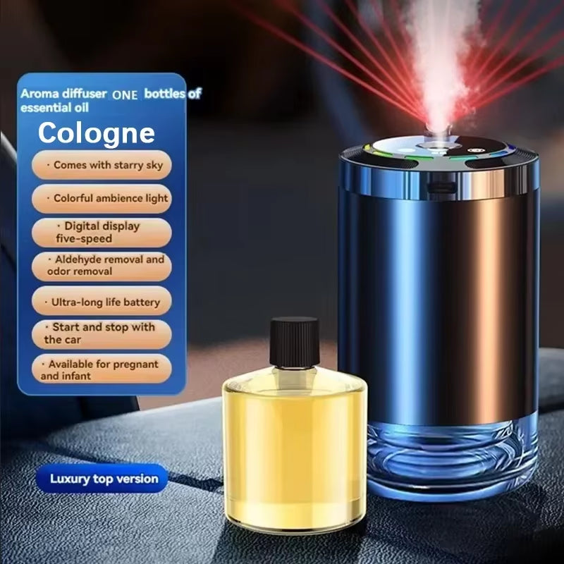 The "Scent-sational Car Perfume Machine: Level 5 Mood Booster with USB Power for Your Ride's Aromatic Adventure!