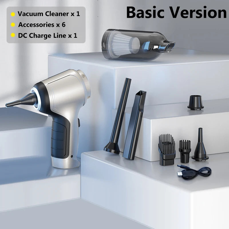 Clearance_Wireless Car Vacuum Cleaner Strong Cordless Cleaner Suction Handheld Auto Vacuum Home&Car Dual Use MiniVacuum Cleaner