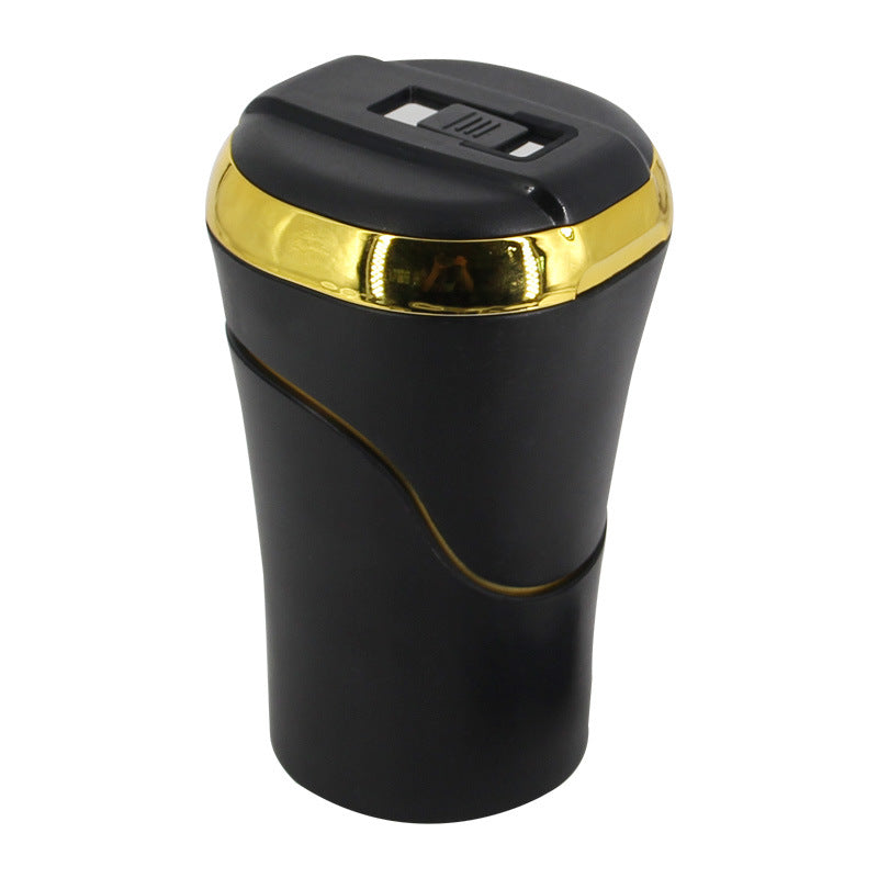 The "No-Fire, No-Foul, Rechargeable Car Trash Can with a Fancy Lid and Disco Light for Smokeless Shenanigans!